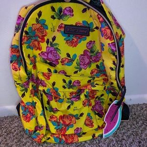 Betsey Johnson Yellow Floral backpack